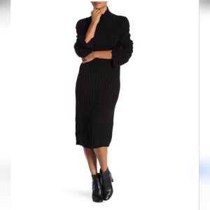 NWT Liz Claiborne Elegant Sweater Dress In Black Size XXL